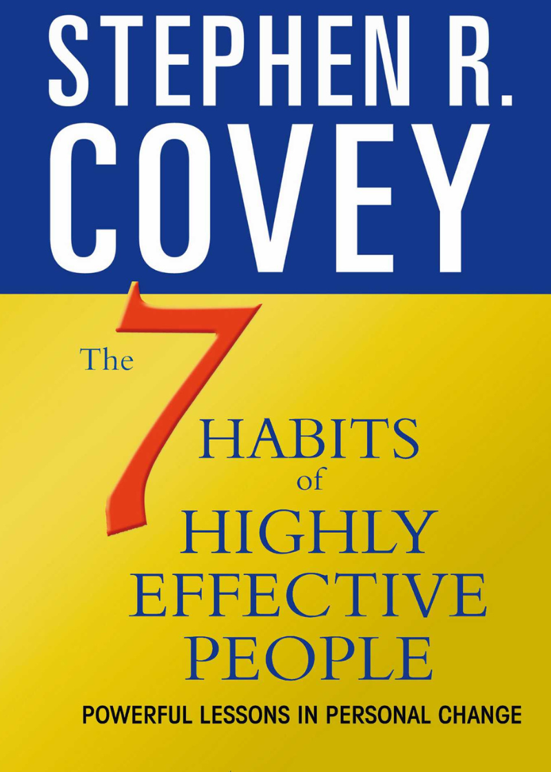 7 habits of highly effective people by Stephen R Covey book cover